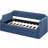 Upholstered Daybed With Trundle, Twin, Blue - Linen Covered, Robust Wood Slat Framework Twin Upholstery, Firm Support-146598938