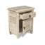 Table de chevet rustique en bois massif avec tiroir et armoire de rangement Laquenda-754188704