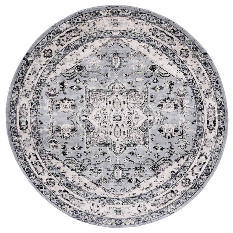 Oriental Area Rug, Round 201 cm