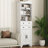  72''H Freestanding Bathroom Cabinet Wood Bathroom Storage Cabinet With 3 Adjustable Shelves & 2 Drawers-586078506
