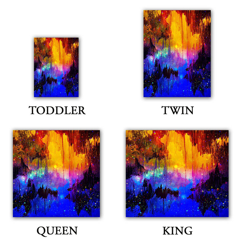 Abstract Duvet Cover, 1 King Duvet Cover + 2 King Shams