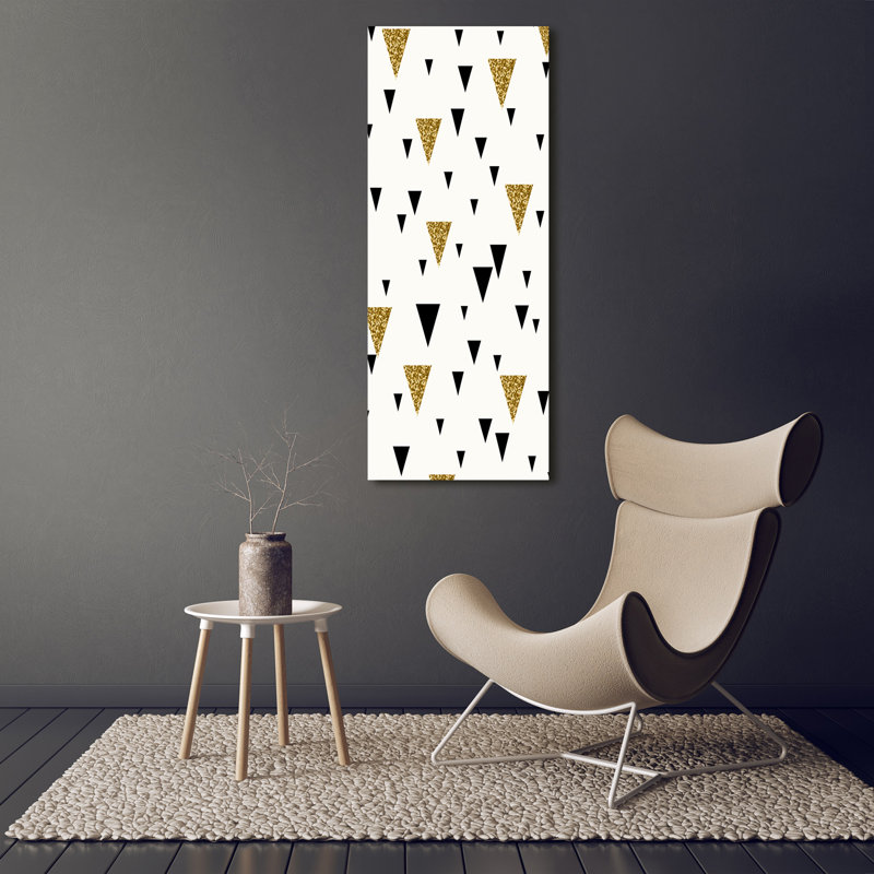 Triangles Background - Wrapped Canvas Print