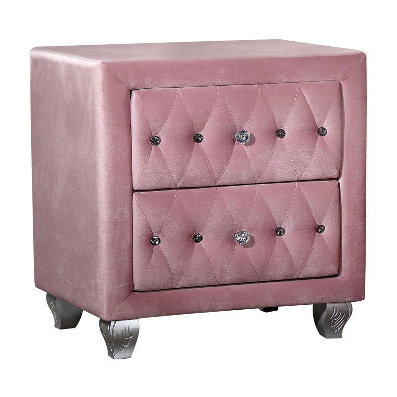 Table de chevet, rose