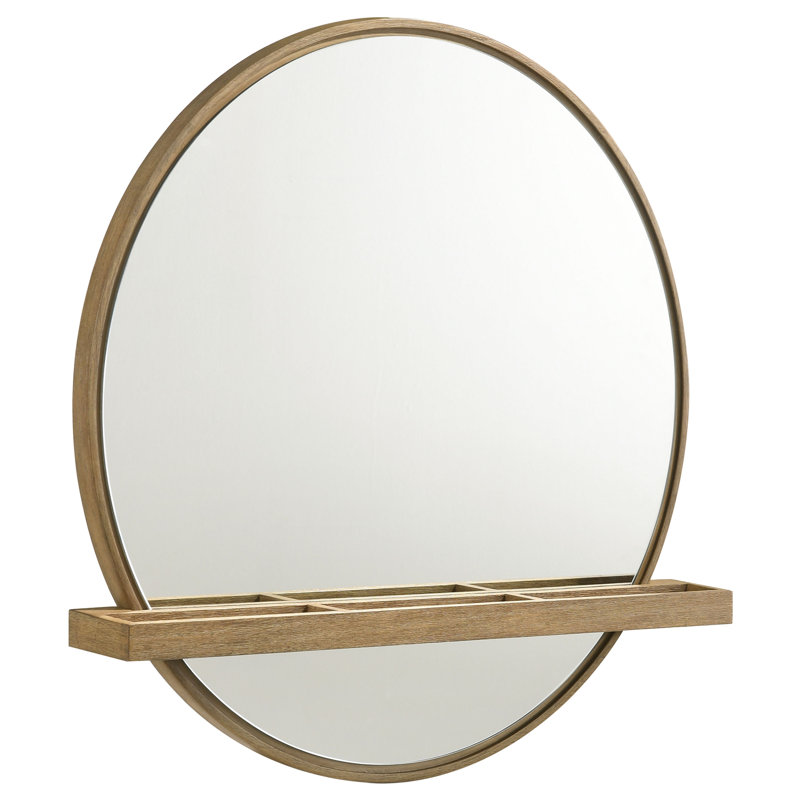 Miroir de salle de bain Alexandros, Sable lavé, H 30 po x l 30 po
