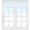 60'' x 80'' Solid + Manufactured Wood Glass with Installation Hardware Kit without Installation Hardware Kit French Doors