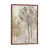 Toile avec cadre en bois brun classique