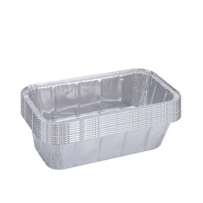 Tin Paper Boxes Thickened Tin Paper Box Cake Tin Foil Tray Tin Foil Disposable Package Barbecue Aluminum Foil Lunch Box