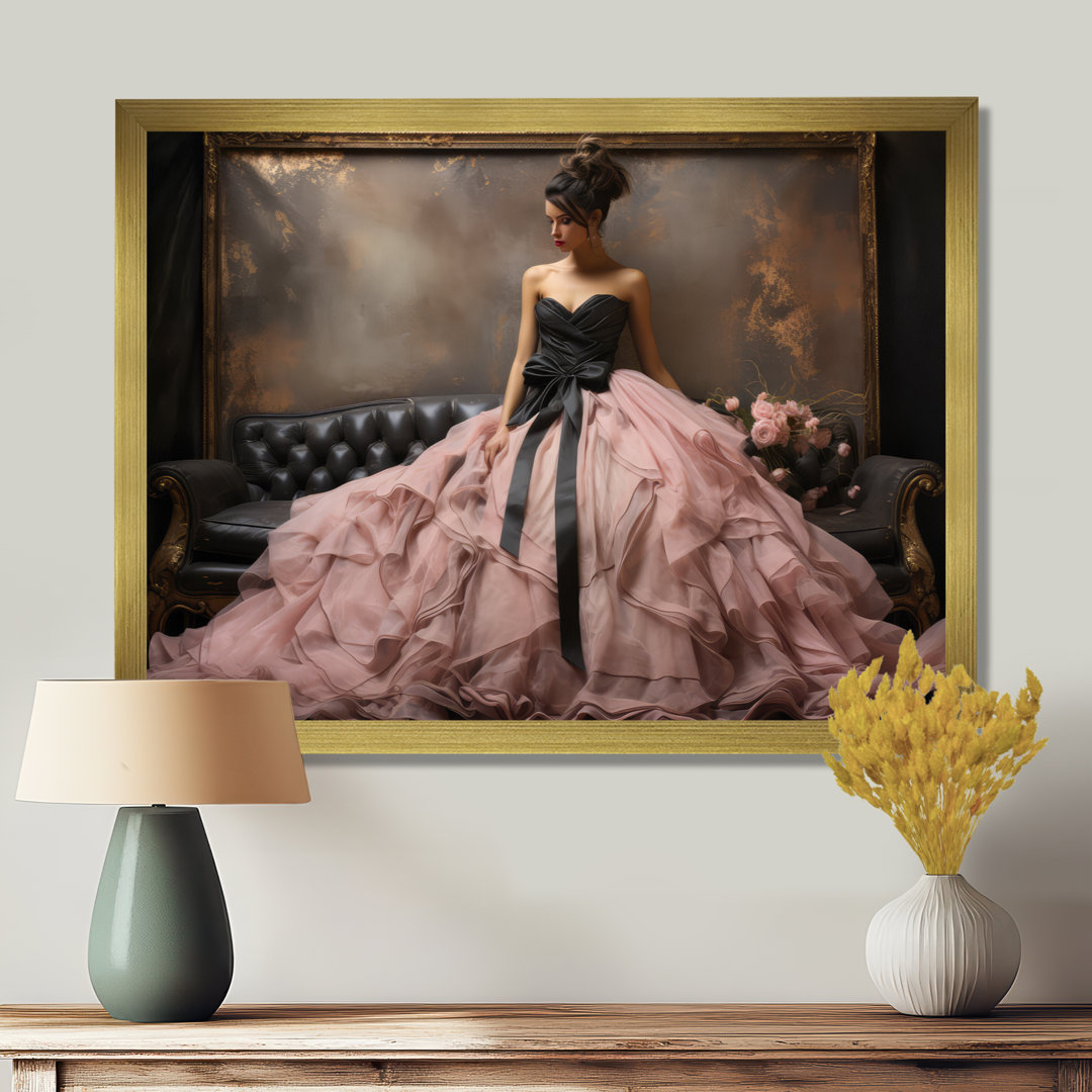 Fashion Pink Dress Elegance Unveiled II - Fashion Framed Prints Rosdorf Park