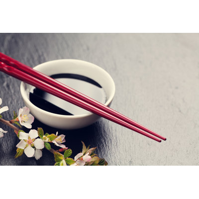 Mangeney Japanese Sushi Chopsticks by Raka Athar Fadillah - Wrapped Canvas Print