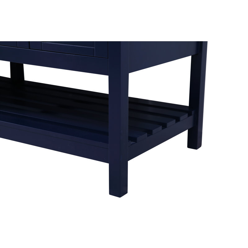 Ensemble de meuble-lavabo double 72 po Krish, Bleu