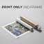 High Sierras - Impression sur toile seulement - NON-CADRE