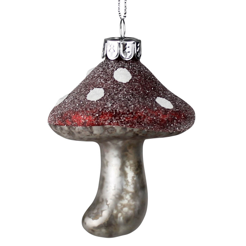 Figurine suspendue champignon de Noël