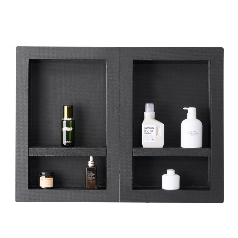 Recessed Bathroom Shelves, 61cm H x 81.3cm W x 61cm D