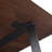 Hylan 72"W Solid Mango Wood Dining Table, Contemporary Style with Metal Legs, Seats 6-90596417