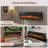 Ressington Recessed Wall-mounted Freestanding Electric Fireplace-1397443049