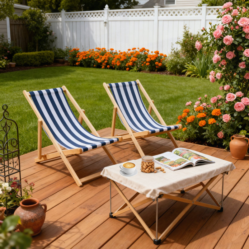 Chaise pliante en bois Populus
