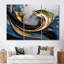 «Evolving Gold Flow» - ensemble d'impressions murales abstraites à encre liquide-1255172282-1255172284