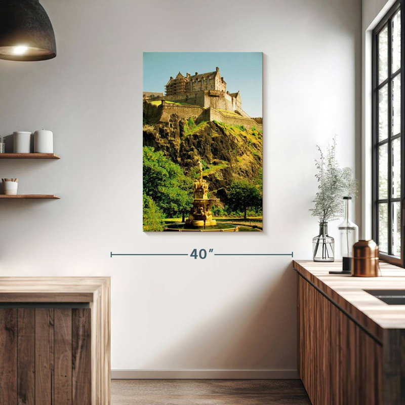 Aime Cliffside Edinburgh Castle, 39" H x 26" W
