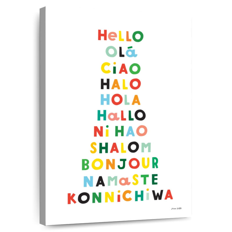 Language Of Hellos, 39" H x 26" W