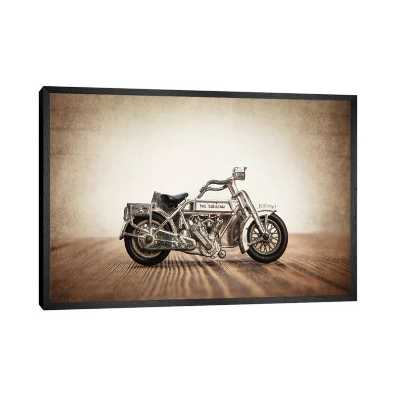 Motorcycle Sunbeam - Print on Canvas, 66.04 cm H x 45.72 cm W, Black Framed