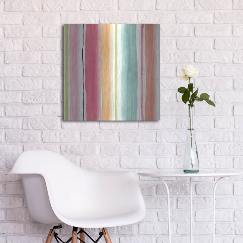 Art mural en métal Latitude Run® «Pink Somniferums Bright Pattern 2» par Shirley Novak, H 24 po x l 24 po