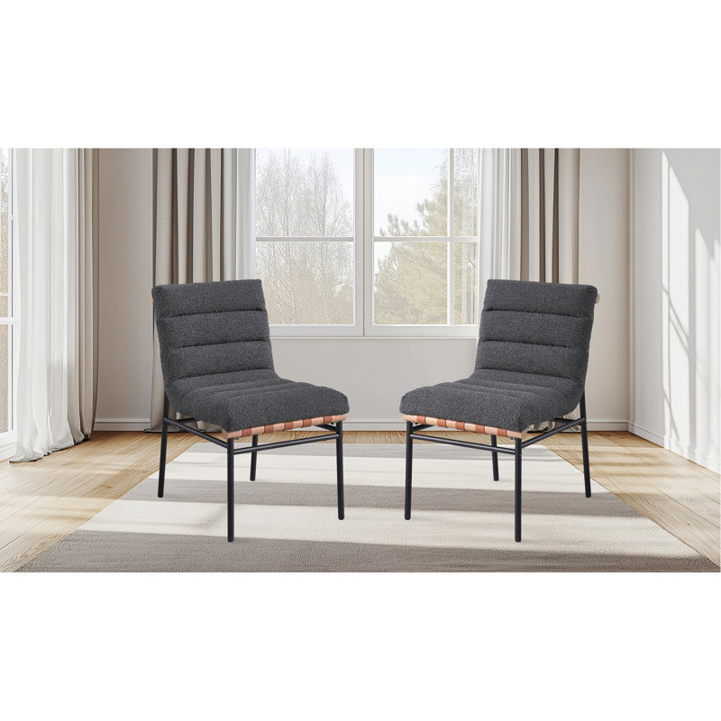 Ensemble de 2 chaises de salle à manger Lahni