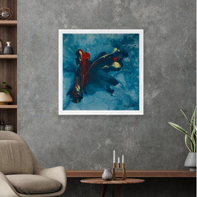 Abstrait bleu - reproduction de cadre photo