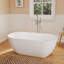 Baignoire autoportante à surface solide de 51 po Fslefay