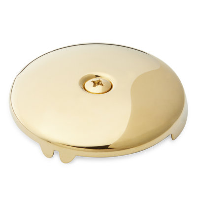 Overflow Cover Plate with Single Screw
