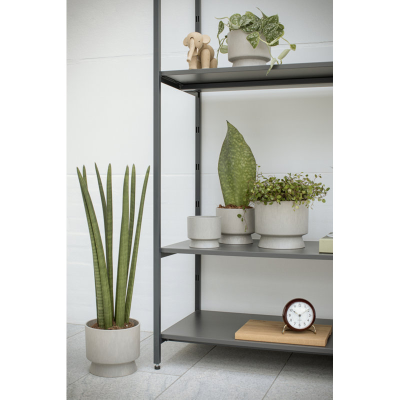 Pot à fleurs en plastique recyclé, H 6,5 po x l 7,5 po x P 7,5 po, Sable