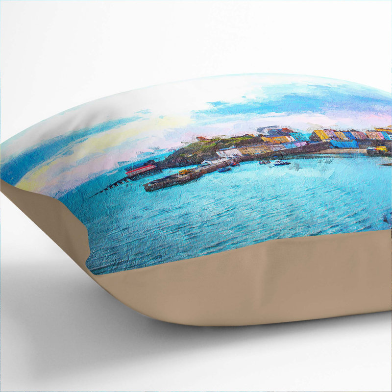Square Cushion, 40cm H x 40cm W x 15cm D, Stone