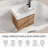 24" Wall Mounted Single Bathroom Vanity with Resin Top-493931098