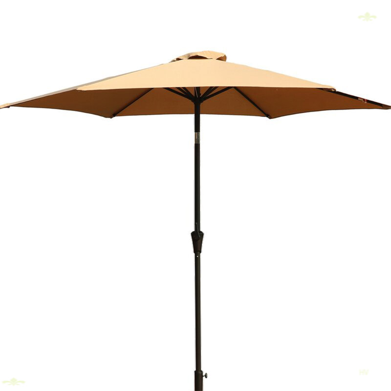 Parasol d'extérieur en aluminium 8,8 pieds, Crème, crème