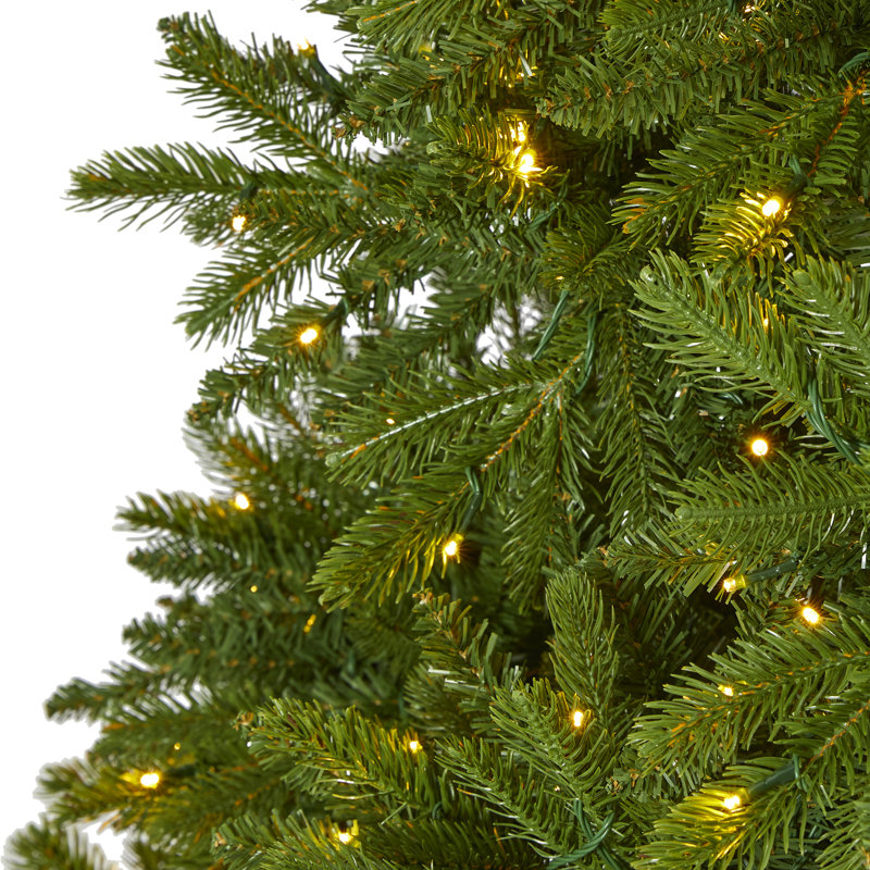 Lighted Artificial Christmas Tree, 9' H