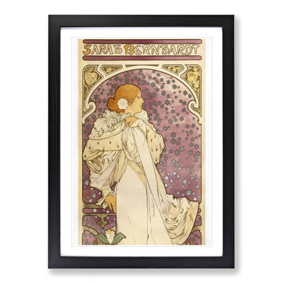 Lady of the Camellias by Alphonse Mucha - Framed Print