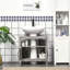 Armoire de rangement sous l'évier avec portes et tablette Modern