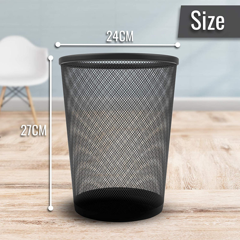 Achouhada Metal Open Waste Bin - 12L