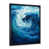 Impression noire sur toile encadrée sélectionné