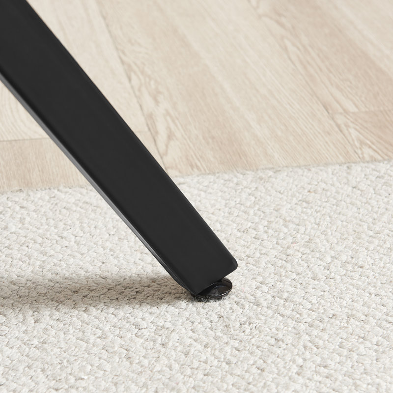 Lenworth Cross Legs End Table, Oak Wood