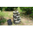 Solar Water Fountain Outdoor Garden, 19.3 Inch Cascading Stone Design 5 Tier Rock Feature Outdoor Fountains Waterfalls With Light, Pump Solar Panel For Patio, Deck, Porch, Backyard Home Décor