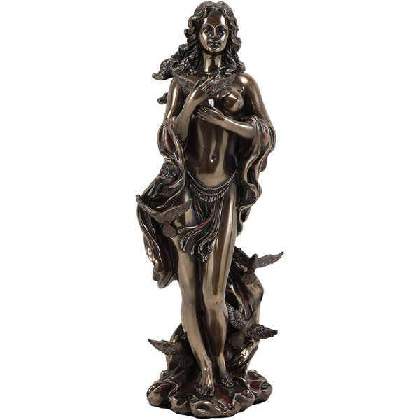 Goddess Venus Aphrodite Callipygous Erotic Art Nude Female Statue Sculpture  9.8 inches