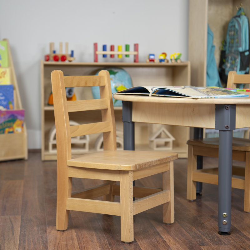 Hardwood Ladderback Chair-Carton of (2), 11.25" H