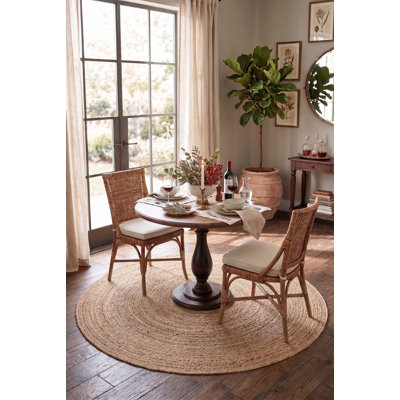 Hand Braided Jute / Sisal Striped Indoor Rug