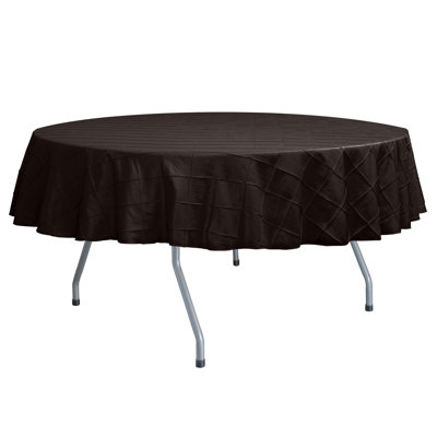 Ultimate Textile - Embroidered Pintuck Taffeta Tablecloth