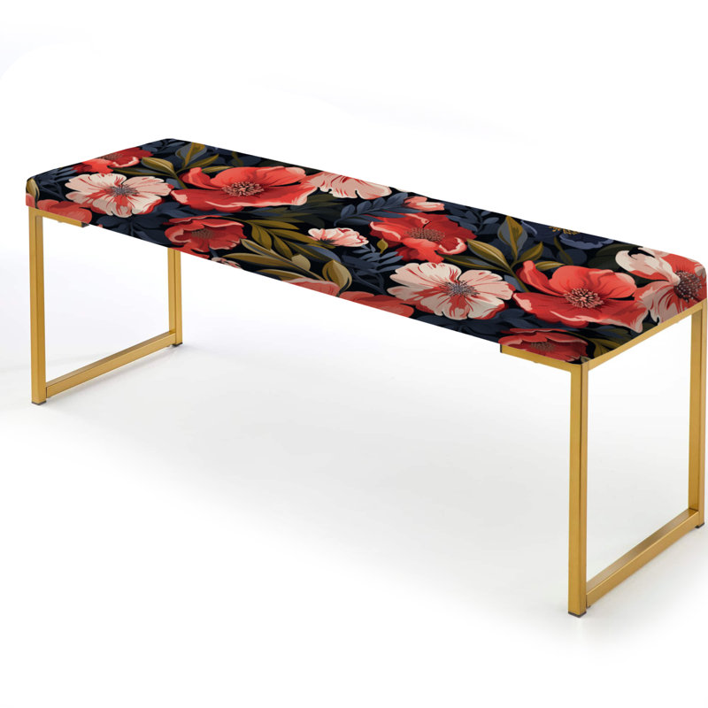 Banc rembourré camouflage doré Vintage Camostal Nostalgia