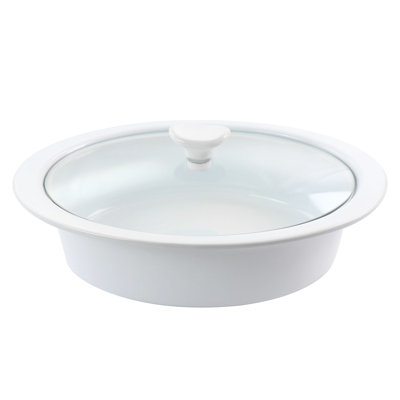 Casserole en grès 2Qt avec couvercle en verre Gibson Elite