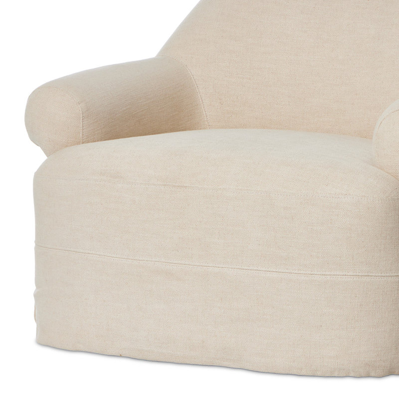 Arden Swivel Chair, Bergamo Parchment