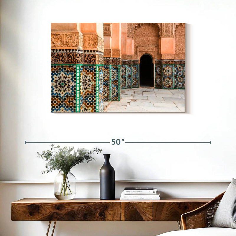 Mosaïques de la cour marocaine Nicci, H 24 po x l 36 po