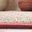 Tapis Debroh en fibres naturelles/rouges, couleur unie jonc de mer-188114968