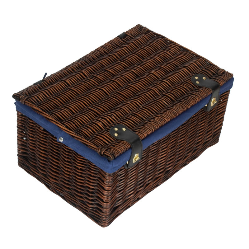 Wicker Crate, Blue